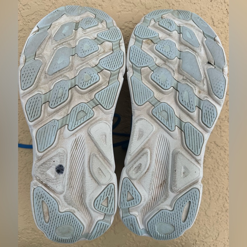 Hoka One One Clifton 9 Coastal Sky Blue Orange Running Shoes Men’s Size 12 VGC - Picture 16 of 16